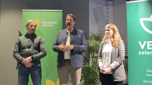 Podpora evropskih zelenih za lokalne volitve 2022, obisk Thomasa Waitza